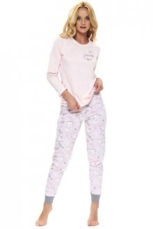 Dn-nightwear PM.9734 Dámské pyžamo L light pink
