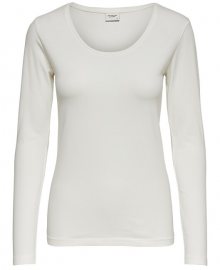 Jacqueline de Yong Dámské triko JDYAVA L/S TOP JRS NOOS Cloud Dancer S