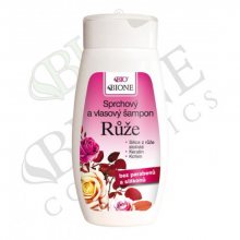Bione Cosmetics Sprchový a vlasový šampon Růže 260 ml