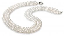 JwL Luxury Pearls Trojřadý perlový náhrdelník JL0063