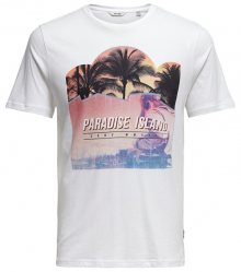 ONLY&SONS Pánské triko Pacifica Ss Fitted Tee Camp White S
