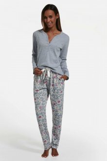 Dámské pyžamo Cornette 181/194 - barva:COR194/šedá/květiny, velikost:XL
