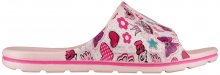 Coqui Dětské pantofle Long Printed Candy Pink Hearts 6375-224-4100 28-29