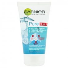 Garnier Čisticí gel, peeling a maska proti nedokonalostem 3v1 Pure 150 ml