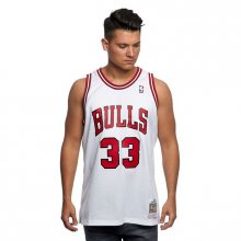 Mitchell & Ness Chicago Bulls #33 Scottie Pippen white / red Swingman Jersey  - M
