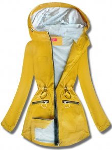 MODOVO Dámská přechodná bunda s kapucí QL-245 žlutá