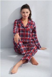 Luna 597 dámské pyžamo L červená