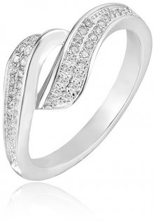 Beneto Stříbrný prsten s krystaly AGG209 50 mm