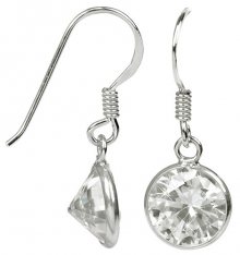 JwL Luxury Pearls Stříbrné náušnice s třpytivými krystaly JL0282