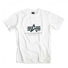 Alpha Industries Basic Tee White Black - 2XL