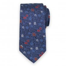 Pánská hedvábná kravata s květinovým vzorem 11117