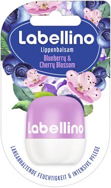 Labello Balzám na rty s vůní borůvek a květů třešní Labellino (Blueberry & Cherry Blossom) 7 g