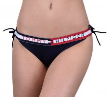 Tommy Hilfiger Plavkové kalhotky Cheeky String Side Tie Bikini Navy Blazer UW0UW01489-416 L