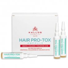 Kallos Kúra na vlasy s keratinem, kolagenem a kyselinou hyaluronovou Hair Pro-Tox (Ampoule) 10 x 10 ml