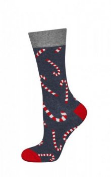 Soxo Good Stuff 3136 Dámské ponožky- Sváteční, vánoční 35-40 jeans melanž