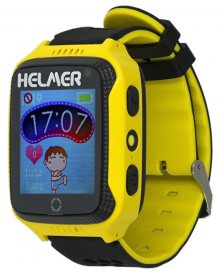 Helmer Chytré dotykové hodinky s GPS lokátorem a fotoaparátem - LK 707 žluté