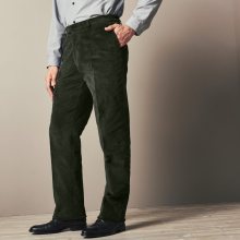 Blancheporte Kalhoty s pružným pasem, manšestr zelená 42