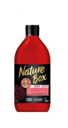 Nature Box Vyživující tělové mléko granátové jablko (Body Milk) 385 ml