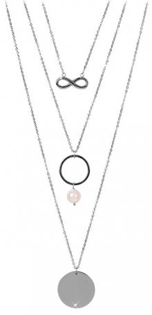 JwL Luxury Pearls Vrstvený náhrdelník s pravou perlou JL0420