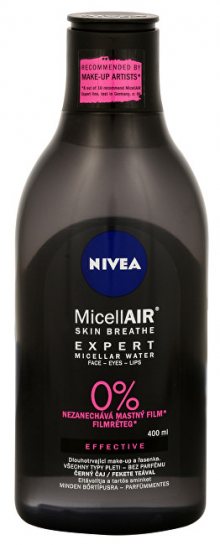 Nivea Micelární voda na odlíčení voděodolného make-upu MicellAir Expert (Make-Up Remover) 400 ml