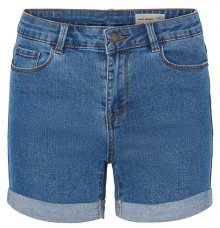 Vero Moda Dámské kraťasy Hot Seven Nw Dnm Fold Shorts Mix Noos Medium Blue Denim XS