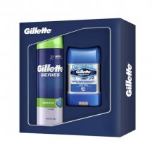 Gillette Clear antiperspirant deodorant gel + Sensitive gel na holení 200 ml dárková sada
