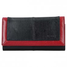 Lagen Dámská kožená peněženka BLC-4228-219 Blk/Red