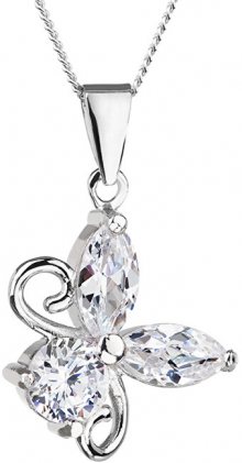 Preciosa Stříbrný náhrdelník s třpytivým přívěskem Wonderful 5068 00
