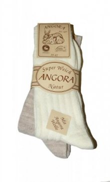 Ulpio Angora art.7401 39-42 A\'2 Ponožky 39-42 ecru-béžová