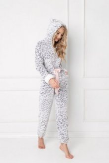 Aruelle  Wild Look Onesie Grey Dámské pyžamo XL šedá