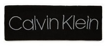 Calvin Klein černá úpletová čelenka Industrial Mono Headband Black s logem