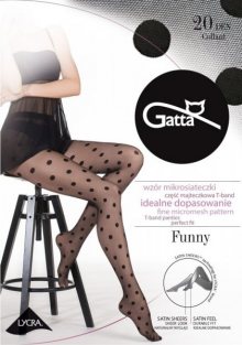 Gatta Funny nr 07 20 den punčochové kalhoty 4-L nero/černá