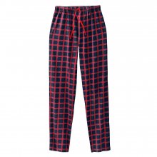 Blancheporte Pyžamové kalhoty s kostkovaným vzorem nám.modrá/červená 40/42