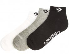 Converse Balení 3ks ponožek 3PP Converse Men’s Star Chevron logo Light grey/white White/black Black/white 39-42