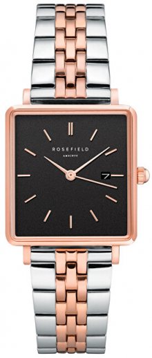 Rosefield The Boxy Black Silver Rose gold Duo QVBSD-Q016