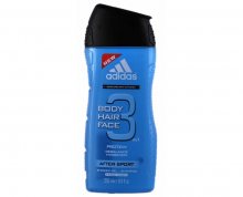 Adidas Sprchový gel a šampon pro muže 3 v 1 Body Hair Face After Sport (Shower Gel & Shampoo) 400 ml