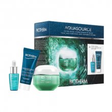 Biotherm Aquasource pro ženy denní pleťová péče 50 ml + pleťové sérum Life Plankton 7 ml + noční pleťový balzám Aquasource Night Spa 20 ml dárková sada