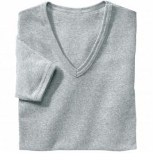 Blancheporte Spodní tričko s výstřihem do \"V\", sada 3 ks šedý melír 85/92 (M)