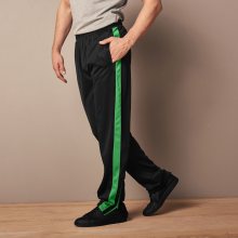 Blancheporte Sportovní kalhoty z česaného mikrovlákna zelená/černá 36/38