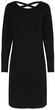 Jacqueline de Yong Dámské šaty Emily L/S Detail Dress Jrs Exp Black XS