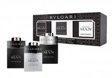 Bvlgari Man in Black EDP 15 ml + Man Extreme EDT 15 ml + Man Black Cologne EDT 15 ml pro muže dárková sada