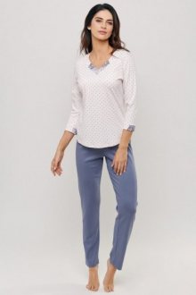 Cana 060 Dámské pyžamo XL růžová-denim