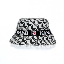 Karl Kani Retro Bucket Hat white/black - UNI