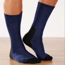 Blancheporte Pracovní ponožky, sada 2 párů námořnická modrá 39/42