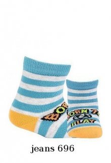 Wola Boy W14.P01 0-2 lat Chlapecké ponožky  18-20 blue/odstín modré