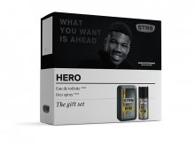 STR8 Hero - EDT 100 ml + deodorant ve spreji 150 ml - SLEVA - pomačkaná krabička