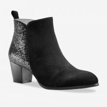 Blancheporte Kotníčkové kozačky se třpytkami černá 36