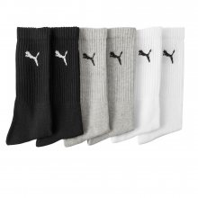 Blancheporte Sportovní ponožky Puma, sada 6 párů 2x černá + 2x šedá + 2x bílá 39/42