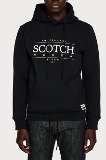 Scotch & Soda černá pánská mikina Logo Art Hoodie - M