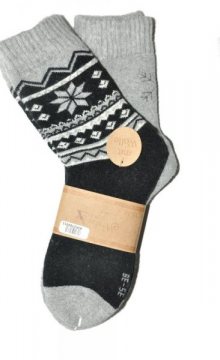 WiK 37845 Winter Sox A\'2 ponožky 39-42 černá-šedá
